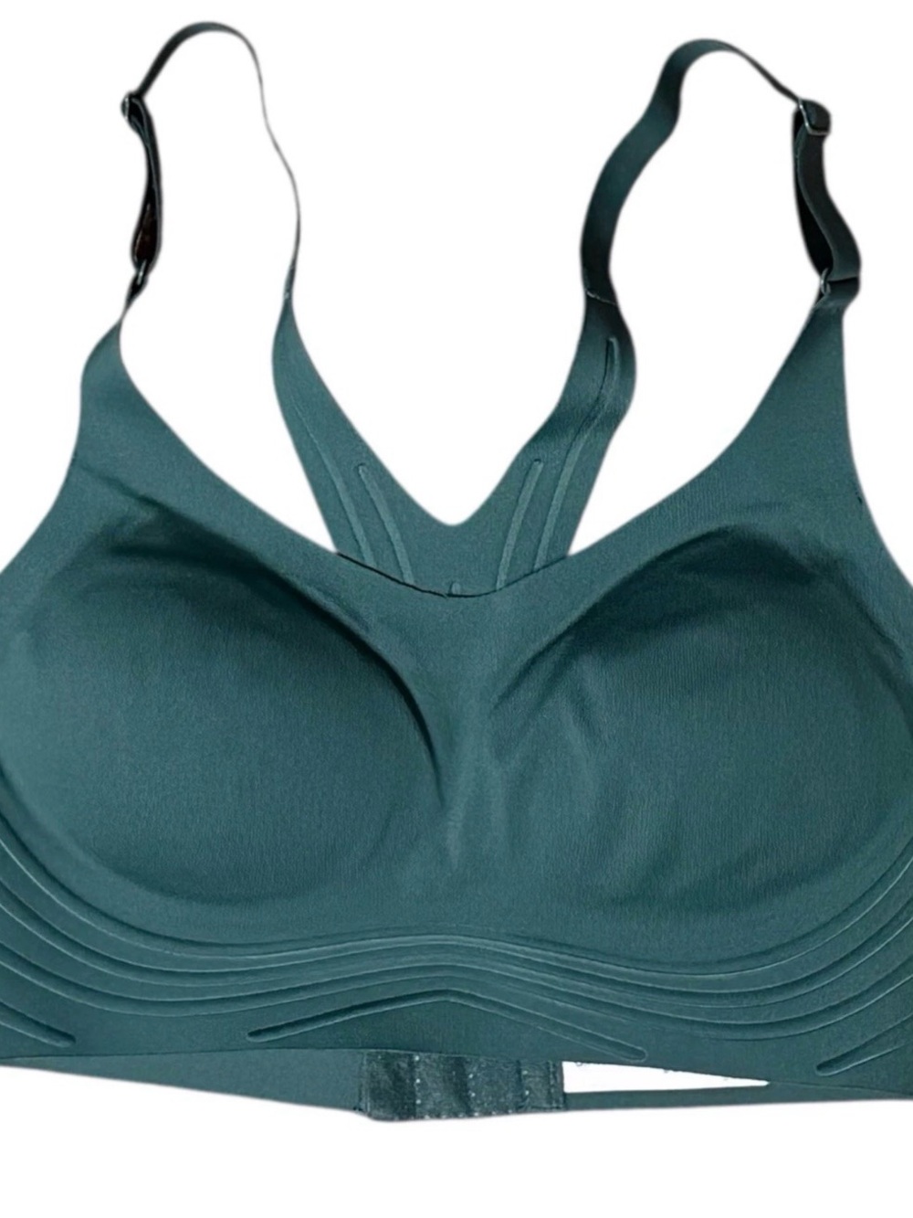 Women's Sculpt High Support Embossed Green Sports Bra -All In Motion Sz XS D31